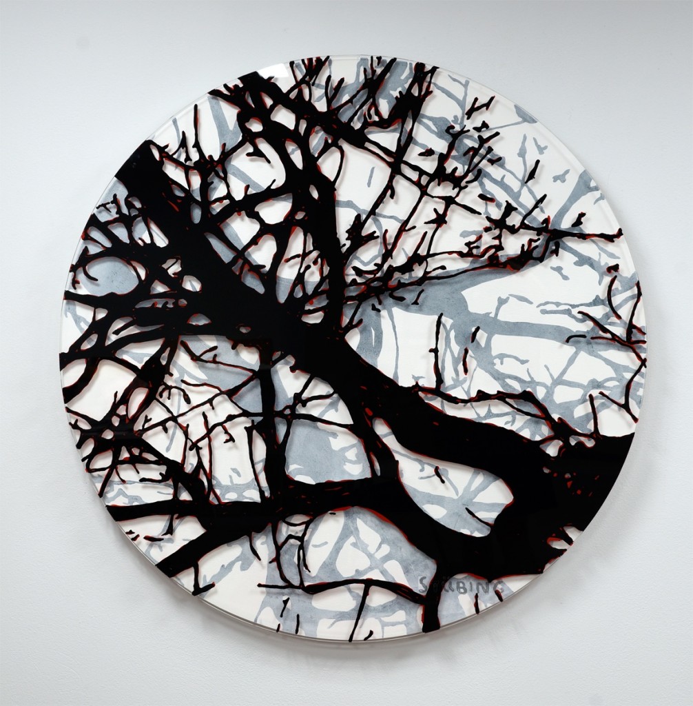Naked Scheibe 4 100 x 100 cm 2014
