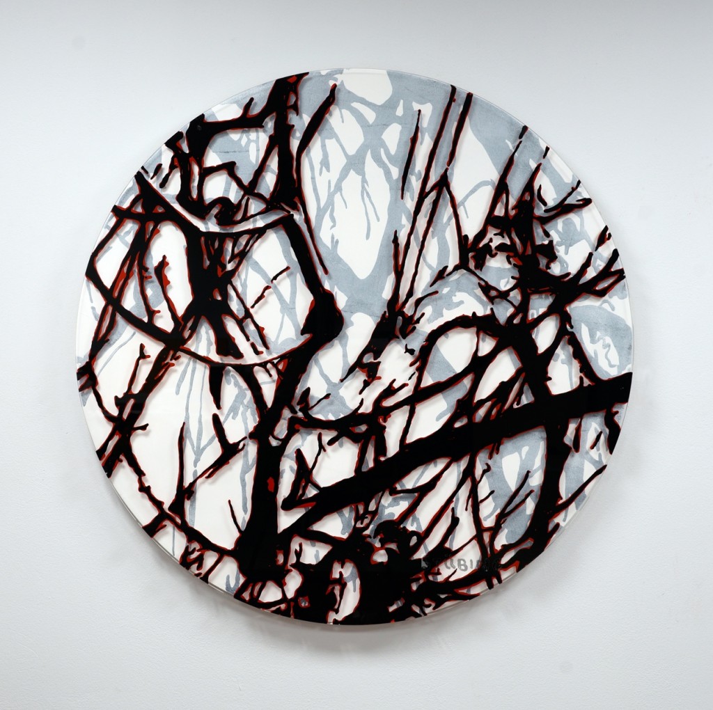 Naked Scheibe 5 100 x 100 cm 2014